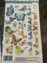 Butterflies Scrapbook Stickers & Rub On Transfers Lot