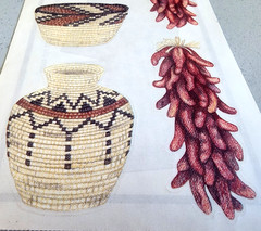Clear Stickers 12″ Chilies Southwest Indian Weave Scrapbook Tumblebeasts 2002