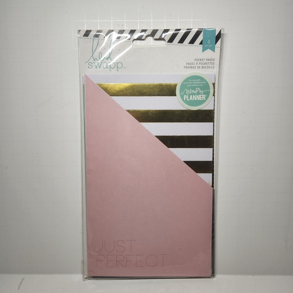 HEIDI SWAPP Hello Beautiful Binder Pocket Pages 5″X7″ 4/Pkg 369970 NIP