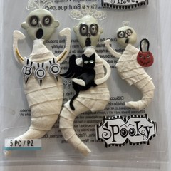 Jolee’s Scrapbooking & Card Stickers halloween Ghost Mummy Family With The Cat