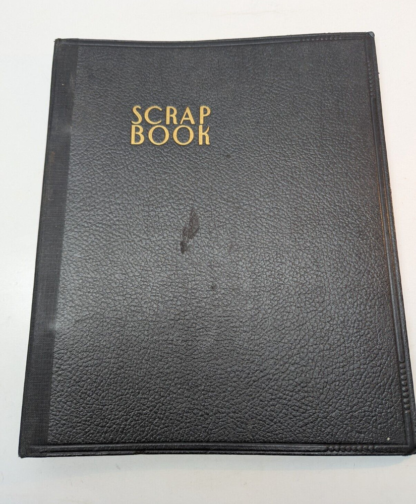 VTG Scrapbook Book Album with Stamps Collection Worldwide by Betty Alice Pence
