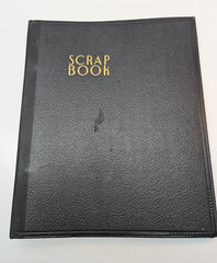 VTG Scrapbook Book Album with Stamps Collection Worldwide by Betty Alice Pence