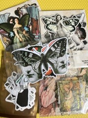 Fairies Pixies Fae Sticker Kit Scrapbooking Junk Journal Kit Planner Collage