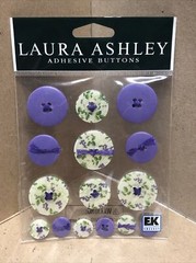 LAURA ASHLEY -ADHESIVE BUTTONS-15PC SET-EK SUCCESS-VINEYARD