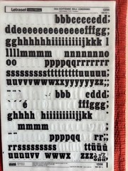 2 Letraset INSTANT LETTERING Transfer Letters Egyptienne 60pt bold con 1