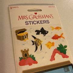 Vintage Mrs Grossman’s Giant Fish Tank Stickers – 3 sheets, acid free 2003 NOS
