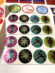 Vintage Sticker LOT – Foil Power Rangers, Stars & Christmas – 1980s 1990s
