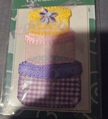 The Card Connection 3 mini Stacked gift boxes with flower & ribbon