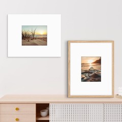 5 Pack 16×20 White Picture Mat Boards Fits 8×10 White Core 4-Ply Acid-Free Photo