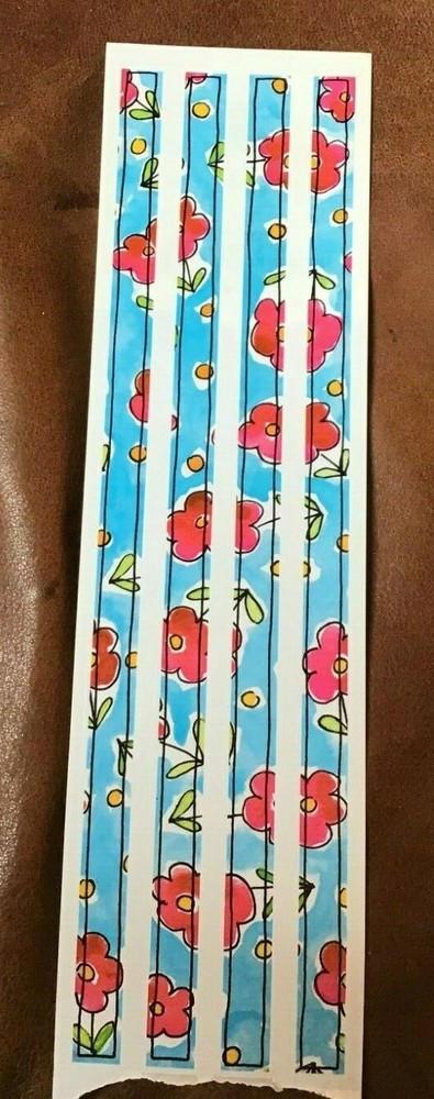 Kangaroo & Joey 12″ Border Stickers Flowers on Blue with Coordinating Stickers *