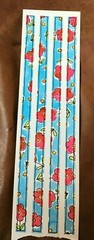 Kangaroo & Joey 12″ Border Stickers Flowers on Blue with Coordinating Stickers *