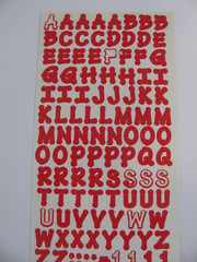 Making Memories DOT RED Letters & Number Stickers 7/16″