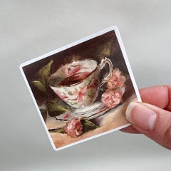 Spring Impressionist Collage Stickers Junk Journal Scrapbooking