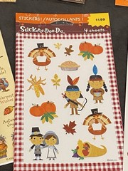 American Greetings Sticker Fall Thanksgiving Mixed Lot 24 Sheets 528 Stickers