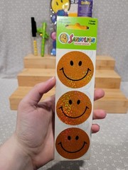 Vintage Smiley Face Sandylion Sticker Stationery Kit Floaty Paperweight Pen Lot