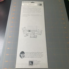 K&Company- Cardstock Die Cuts & Studio 112- Embossed Stickers flowers Butterfly