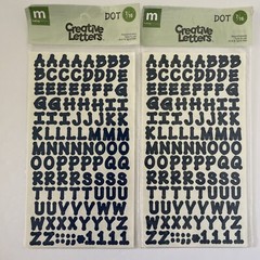 Making Memories Creative Letters Scrapbooking – 7/16″ Dot Navy Blue