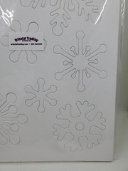 CCP4 Oriental Trading Blank White Chipboard Snowflakes Pack 6 Sheets