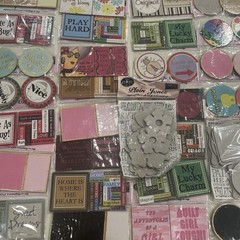 Retired Scrapbooking Supplies Lot- Deluxe Designs – Chip Board Chip Chat, Bases