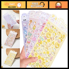 3D Kawaii Puffy Stickers for Phone Cases, Notebooks & Scrapbooking – Cute Decor