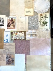 Vintage Ephemera Junk Journal Kit: Authentic Antique Book Pages for Scrapbooking