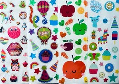 350+ Stickers, Themes Scented Food Fruit Dessert Unicorn Glitter Rainbow Preppy
