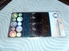 Pattern Stickers Modern Metallics For Journaling, Notebooks, Water Bottles Etc.
