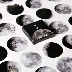 45PCS Waterproof Moon Phase Stickers for Scrapbooking & Personalization