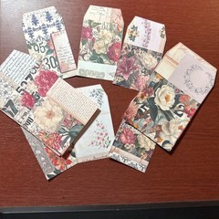 6JunkJournal Tags, Junk Journal Supplies, Scrapbooking, shabby chic, flowers ￼￼