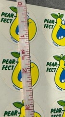 Rare Vintage Food Smell Reward Stickers Scratch N And Sniff Trend Pear-Fect Pear