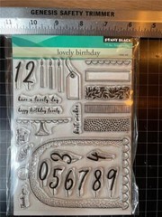 New Penny Black Rubber stamp set clear LOVELY BIRTHDAY FRIENDSHIP