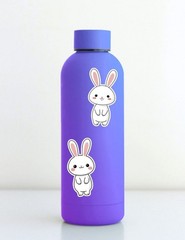 Cute White Bunny Vinyl Die Cut Stickers Set Scrapbooking Laptop Water Bottle