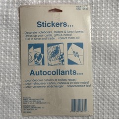 Vtg 4 Sheets Forget Me Not Stickers Floral Arrangements American Greetings NEW