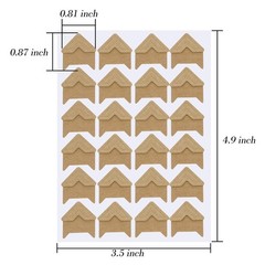 15 Sheets Photo Corners Stickers, Picture Films Self Adhesive Corner for DIY …