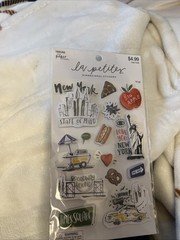 The paper studio stickers 14 Pc New L. la petites line/series. Dimensional