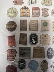 Victorian Trading 50 Gothic Apothecary Potion Labels Planner Journal Stickers