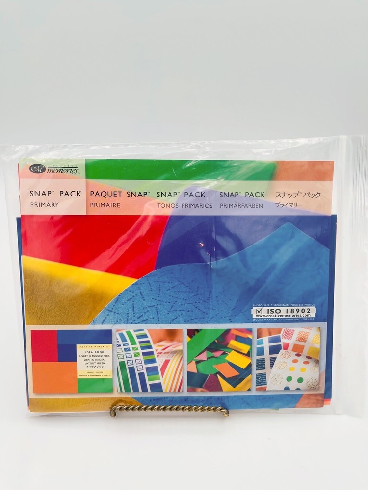 Creative Memories Primary Colors Snap Pack Stickers Scrapbooking New Sealed