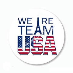 Team USA Stickers USA FLAG Paris Envelope Seals Paris Summer Olympics Favors