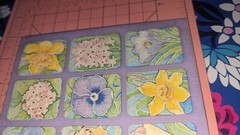 Vintage American Greetings Stickers Flowers Daffodil Iris Pansy Lily 1 Sheet