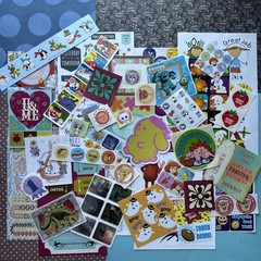 Vintage 80s 90s Y2K Sticker Partials & Singles Various Brands Years Sanrio Lot