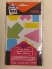 ELMER’S Board Mate Repositionable Assorted Sticker Shapes – 210 pcs