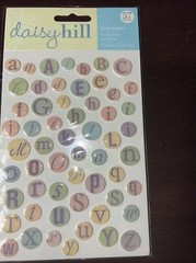 Daisy Hill “Baby Alphabet Dome Stickers” 57 Pieces Each X 2 Sheets
