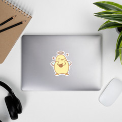 Kawaii Aesthetic Angel Wings Chick Vinyl Sticker for Laptop Phone case Notebook