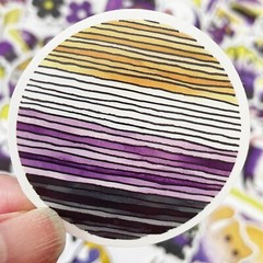 20pcs NON BINARY Stickers, LGTBQ+, Rainbow, Pride, Free Shipping*
