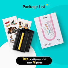 Sticker Paper & Cartridge (Enhanced Adhesion Version) – Includes 2 Ink Cartridge
