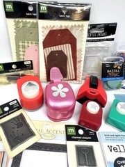 Scrapbooking Crafting supplies Mixed Lot. New And Used Items.(B)