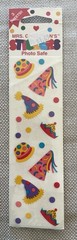 Vtg Mrs. Grossmans Stickers Birthday Party Hats Photo Safe 1989 3 Sheets Sealed