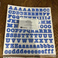 Creative Memories Letter Alphabet ABC Periwinkle 5 Sets plus Orange Black Multi