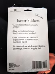 NEW UNOPENED Vintage American Greetings Easter Sticker Sheets 4 Pack Bunnies