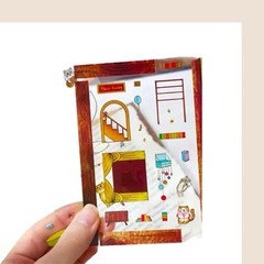 4 (3D) 6.3 x 4.1 Isometric Scene Rooms. Reading, Recreational, Tea, and Music.